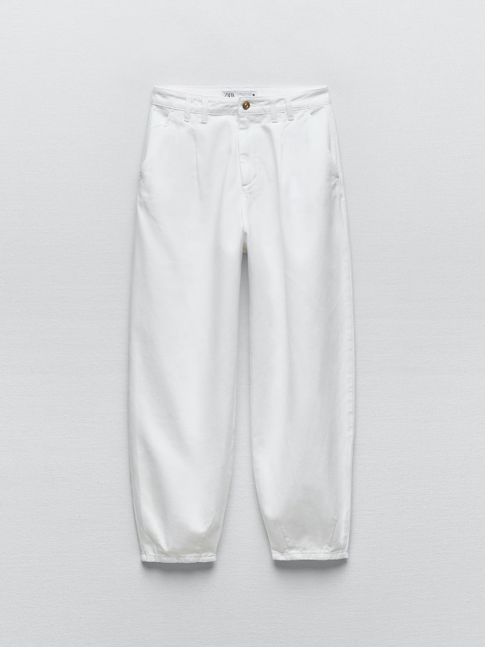Zara Women’s White Balloon Jeans Z1975 size 28 size 6 NWT